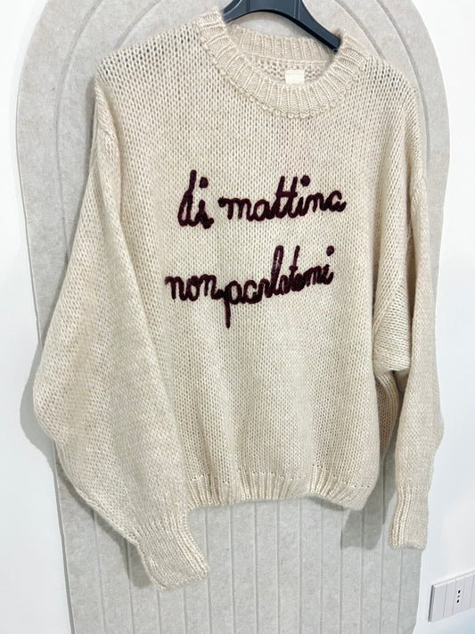 Maglione NON PARLATEMI